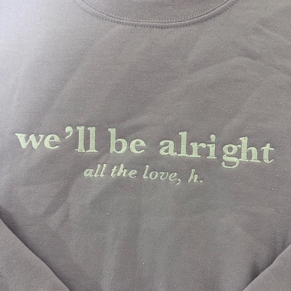 harry styles rare "we'll be alright" crewneck - Picture 3 of 3